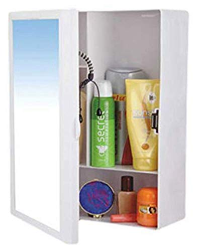 Image of WATERTEC Polymer Bathroom Cabinet with Mirror (35 mc x 20 cm x 45 cm, White)
