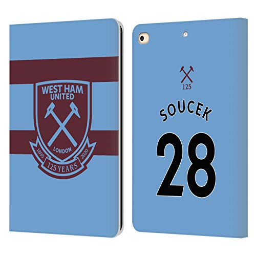Protection iPad 9.7 West Ham United anti-rayure étui cuir portefeuille