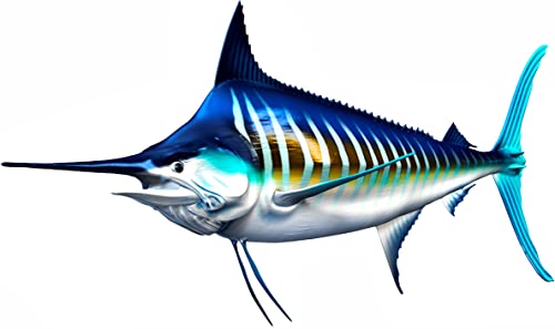White Marlin Fish Decal XL