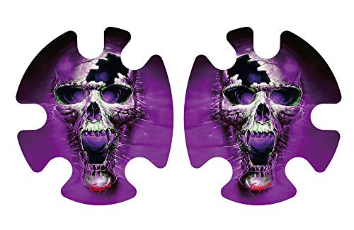 Geyi Purple Fire Skull Wraps