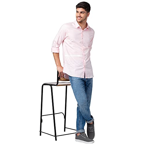 Image of Spykar Men's Regular Fit N /A Full Sleeve Solid Casual Shirts