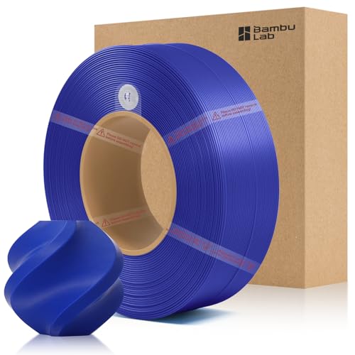 COMTREE Bamboo PETG Basic Refill Filament 1.75mm 1 KG with RFID for Bambu Lab A1/X1/P1 Series 3D Printers Strong Toughness Outdoor Use 3D Printing Filament No Spool +/- 0.03mm (Reflex Blue 30603)