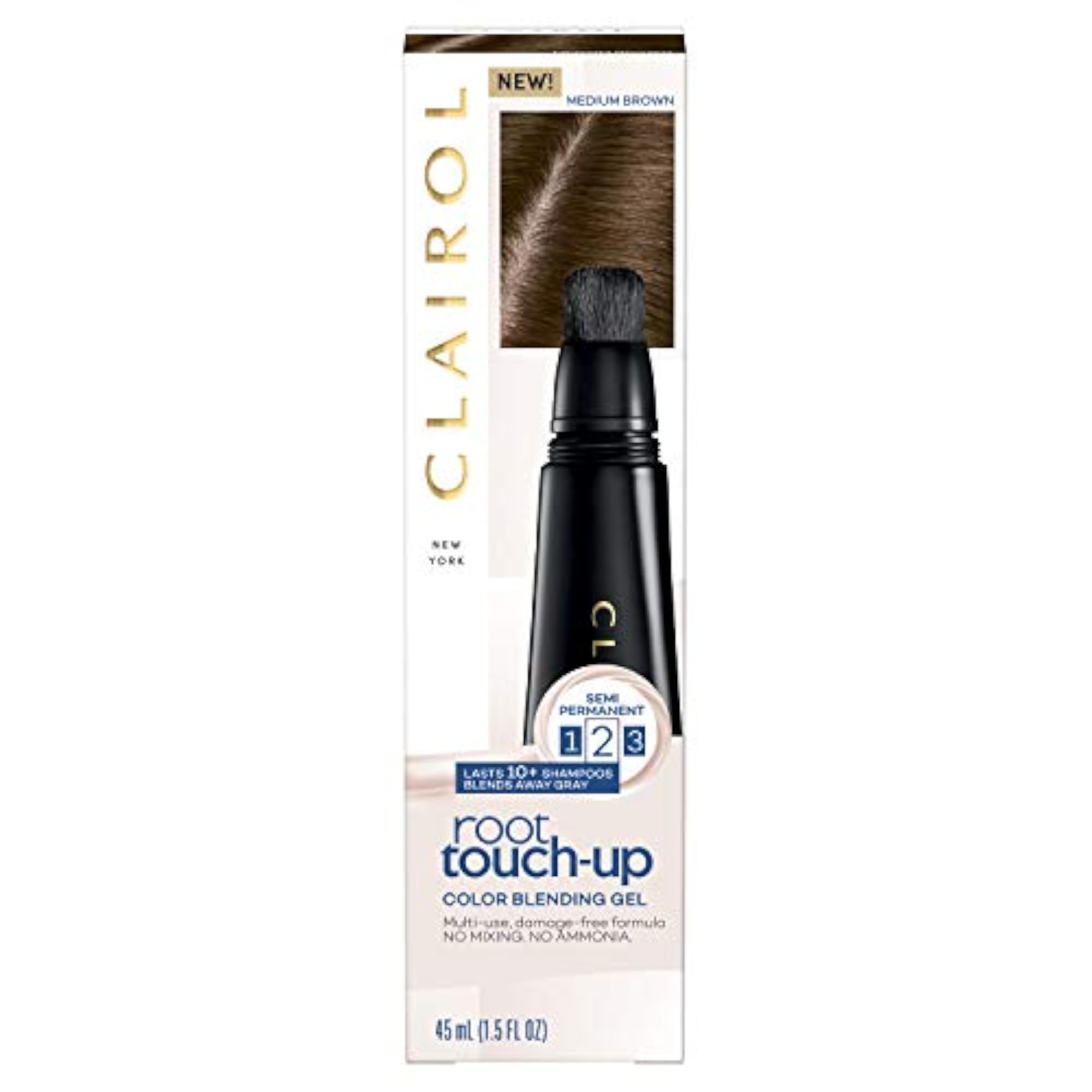Root Touch-Up Color Blend Gel, Medium Brown