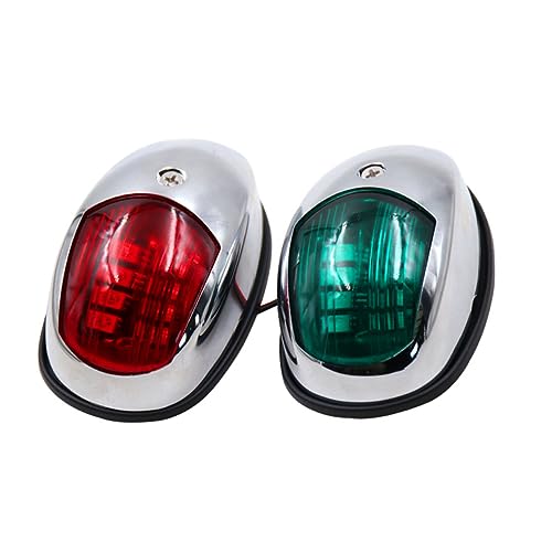 TOYANDONA 2Pcs LED Boat Navigation Lights Lights for Pontoon Fishing Boats Running Signal Lights for Bow Stern Safety High Visibility