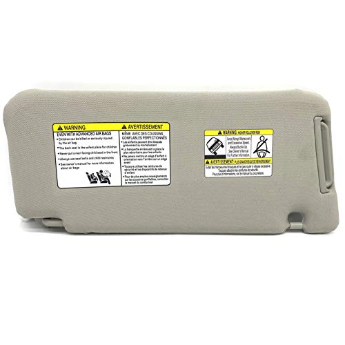 Ezzy Auto Gray Left Driver Side Sun Visor for Infiniti QX80 QX56 2011-2016