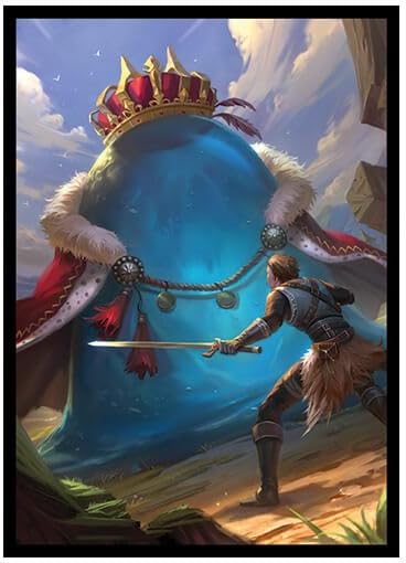 Fantasy NorthGrobulus - The Slime King - 100 TCG Card Sleeves - Black Border (FN15S) - (Matte)