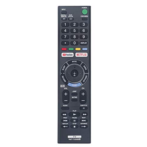 Controle remoto substituído RMT-TX300B para TV Sony Bravia 4K HDR Ultra HD KD-49X705G KD-55X705G KD-65X705G KD-49X705F KD-55X705F KD-43X705F KD-49X705E KD-55X705E Chaveiro 5E - 4 3 x 705 g