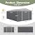Devoko 10x14 FT Outdoor Storage Shed, Large Metal Storage Sheds with Lockable Door, Utility Garden Tool Shed with Sloping Roof, Outside Steel Storage Sheds for Patio Lawn Backyard, Gray