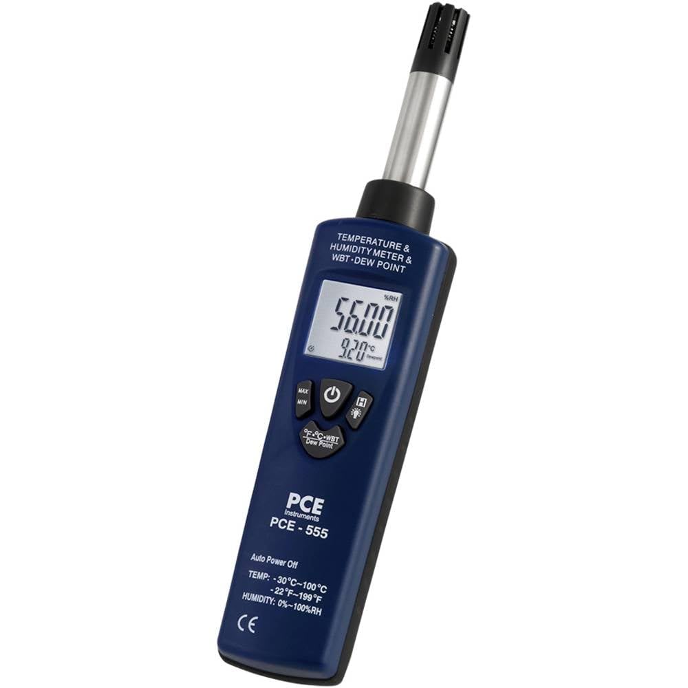 PCE Instruments PCE-555 Medidor de Humedad (Higrómetro) 0% RH 100% RH