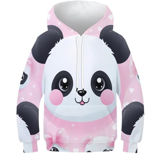 Sweat-shirt panda 3D fini le froid d'hiver pour enfant 11-13 ans grâce à ce pull chaud
