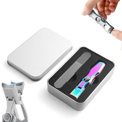 Ultra Sharp Stainless Steel Nail Clippers, Professional Nail Clippers, Toe Nail Clippers with Catcher Clippers for Thick Nails (