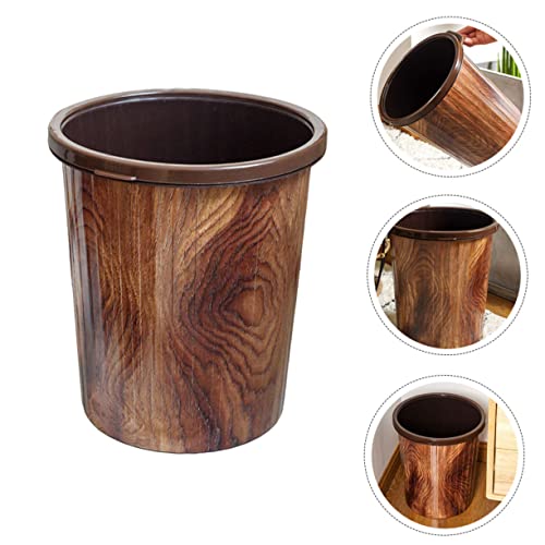 Caneca de basura rectangular para cocina color marrón 12L miniatura 2