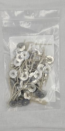 50 mechas Zinc Jess Mae preenceradas 3 pulg para velas miniatura 2