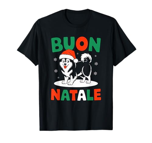 Joyeux Noël Alaskan Klee Kai - Papá Noel navideño Camiseta