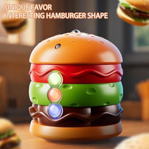Spin Toy, Light Up Hamburger Balance Game with Music, Interactive Portable Travel Spinner for Children Fun Learning Activity at Home Kindergarten School Playroom Entertainment – Image 4