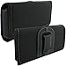 Produktbild Handy Gürteltasche mit Gürtelclip 4XL-2 / Smartphone Tasche kompatibel mit Apple iPhone 12 Pro Max / Motorola Moto G8 Plus / Samsung Galaxy A51 M11 M21 M31 / S20 FE - Handytasche schwarz