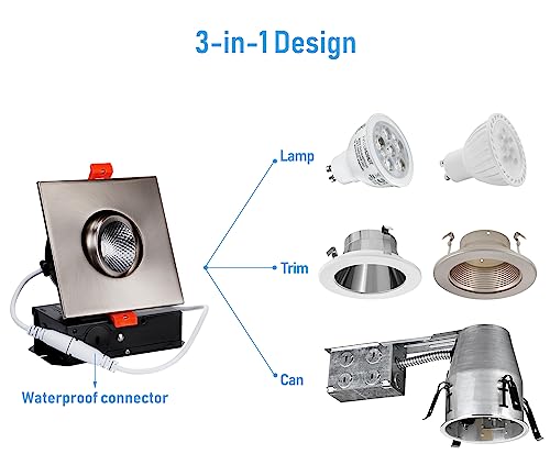 Torchstar XO1SDJDL-3D7WSN30-6P 3 Inch Gimbal Led Recessed Light thumb #3