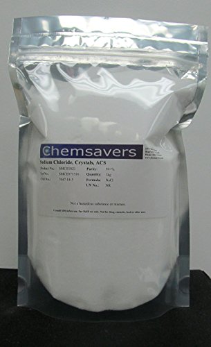 Sodium Chloride, Crystals, ACS, 99+%, 1kg