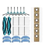 ZJFIOFWF メインサイドブラシフィルターは、MONSGA MS1 MAX、Q8 Max、Mova E10、Liectroux M70 Pro、Mamibot EXVAC700 Pioneerパーツと互換性があります。(021)