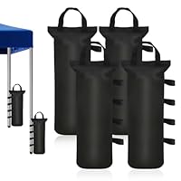 Lot De 4 Sacs De Sable Pour Tonnelle/parasol - Tissu Oxford 420D, 20x47 Cm, Boucles Réglables