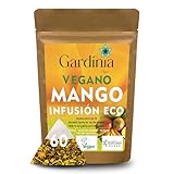 Gardinia Origins - Infusion Vegana de Mango y Cúrcuma con hojas Mirto Limón Australiano 60 Uds | Vitamina C | Antiinflamatorio | Natural plant-based medicines | caffeine free