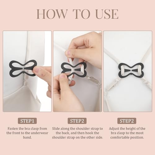 Molain 12 Stück BH Träger Clips, BH Träger Halter Schmetterling Stil BH Clips bh clips für bh träger rücken Unsichtbar rutschfeste bh klammer rücken für Volle Körbchengröße