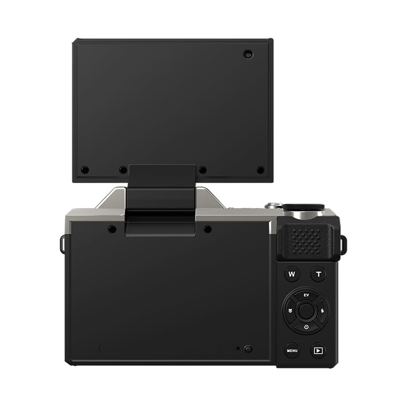 ORDRO Fotocamera digitale 4K con zoom ottico 6X e schermo flip a 180°, design retrò vintage, autofocus anti-shake, flash integrato e WiFi, fotocamera perfetta per viaggi e vlogging, YouTube (marrone)