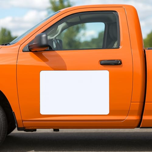 Image of 2 Pack Blank Magnets with Rounded Corners, Blank Car Magnet Set - Magnet for Commercial or Marketing Vehicles to Advertise Business, Company Logo, and Prevent Car Scratches & Dents (12x12)