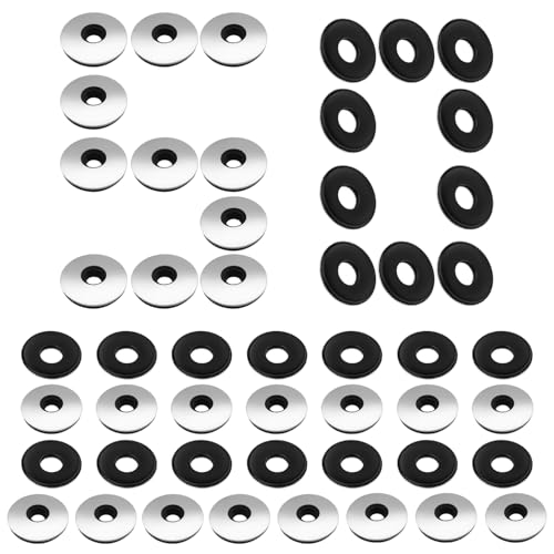 EPDM Dichtscheiben 50Stk Dichtungsscheiben M10*25mm Unterlegscheiben aus Edelstahl Gummi für Schrauben Spenglerschrauben (M10x25mm)