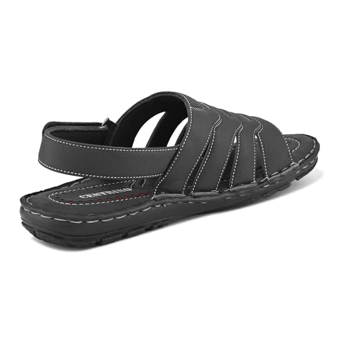 Image of Centrino Sandal for Men | Grip Insole for Stability | slippers /sliders for men |mens sandals casual | sandals for men|Modern Look with Straps | Comfortable Footwear (9265)
