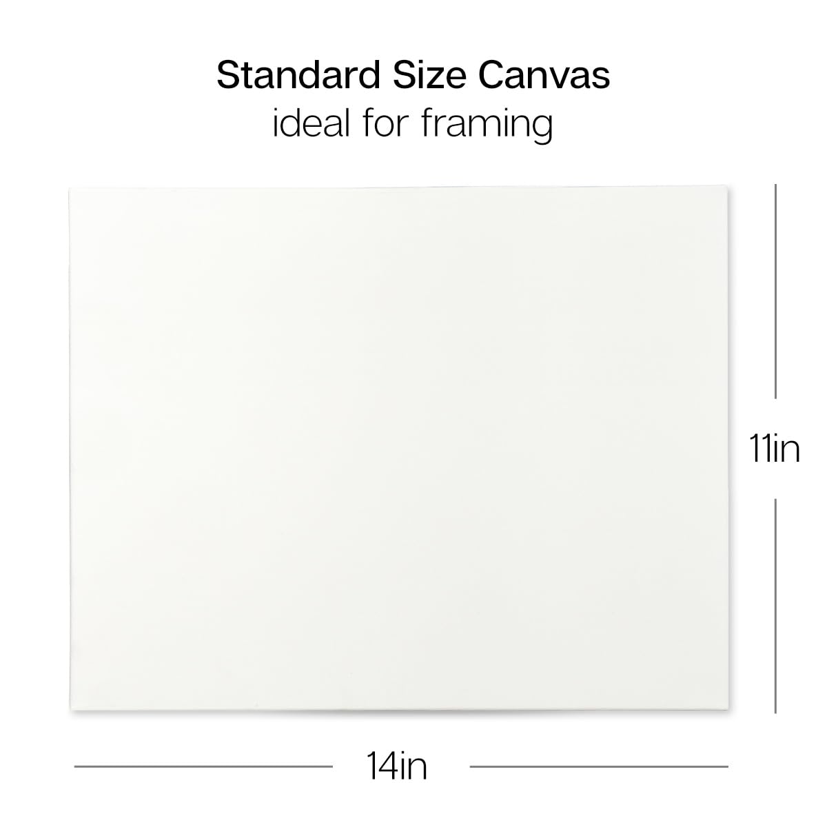 Kingart 802-8 - Lienzo estirado (27,9 x 35,6 cm, 8 unidades), color blanco