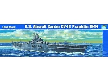 トランペッター 1/350 米海軍 空母 CV-13 フランクリン プラモデル Amazon.com: Trumpeter 1/350 US Navy Aircraft Carrier CV-13
