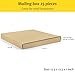 Frametory 25 Pack 12x12x1 inch Vinyl Record Shipping Box, Cardboard Easy Fold LP Record Mailer Boxes for Moving & Storage Album, Books, Photo, Brown