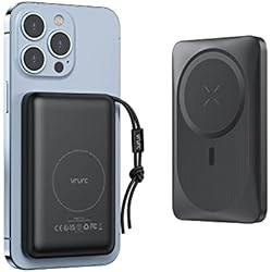 Cargador Portatil Wireless Power Bank Wireless Magnético 10000mAh Batería Externa Inalámbrica Magnética VRURC Cargador Portátil PowerBank Wireless 10000mAh PD 22.5W Carga rápida Compatible con iPhone 13/12/ Pro/Mini/Pro MAX