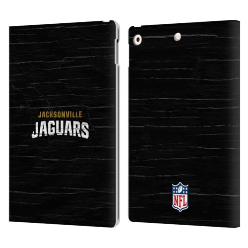 Logo Jacksonville Jaguars étui iPad 10.2 anti-rayure portefeuille NFL