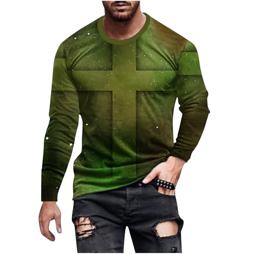 Camisetas para hombre de algodón con estampado de moda del Reino Unido, camisetas de manga larga con cuello redondo para hombre, camisetas suaves para hombre, camisetas duraderas para hombre,