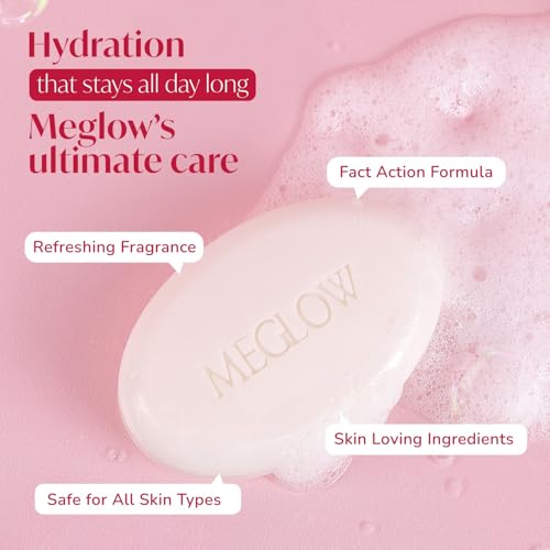 Image of Meglow Beauty Bathing Soaps Bar Combo Pack Of 6(75g) with Potent Vitamin-C - Body Soap Cleanser for Dry Skin||Skin lightening /whitening Soap||Make Skin Soft,Smooth & Nourished| Suitable All Skin Type
