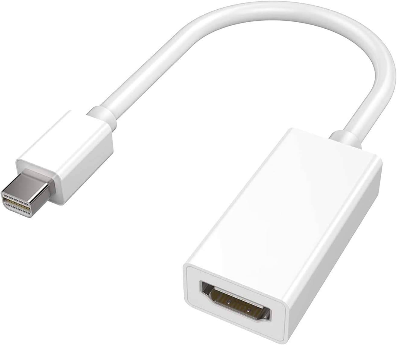 FENTICO Mini DisplayPort to HDMI, Mini DP to HDMI Full HD Adapter Thunderbolt 1 & 2 Compatible Nickel-Plated Connector Cord Compatible for MacBook Pro, MacBook Air, Mac Mini, Microsoft Surface Pro 3/4 (B08FC23ZL5) Amazon Price History, Amazon Price Tracker