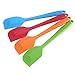 Z ZICOME 11" Large Silicone Spatulas - One Piece Design Kitchen Utensils, 4 Bright Color, Red, Orange, Blue, Green