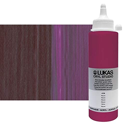 LUKASCRYL Studio Artists Paint High Pigment Concentration Paint - 250 ml Bottle - Mauve