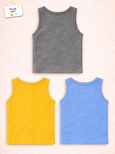 Image of Kidbee Cotton Vests for Boys & Girls (Set of 3)