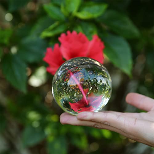 JINGLIANG Clear Crystal Ball, Optical Glass Reflective Spheres, K9 Crystal Sphere Ball, Decor Photography Ball, Clear Contact Juggling Ball