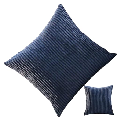コーデュロイ柔軟装飾方形長方形抱き枕カバー60 x 60 50 x 70 80 x 80 cmクッション枕カバー、ソファーソファベッドチェアインテリア(W5,2pcs 60x60cm)