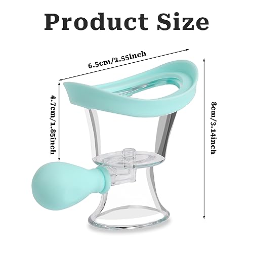 Eye Wash Kit,Silicon Eye Wash Cup Eye Cleaner Supplies Manual Air Pressure Eye Cleaning Cup Tool Eye Wash Bottle Portable Eye Care Device for Soothing Tired Eyes Clean Eye Dust Makeup Irritants (Blue)