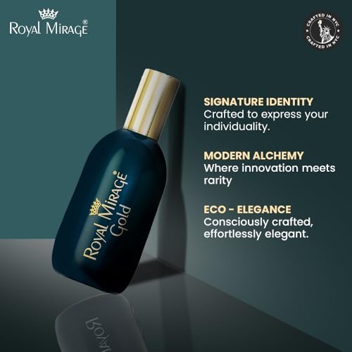 Image of Royal Mirage Gold Eau De Cologne | Long-Lasting Fragrance | Everyday Elegance | Citrus, Spicy & Woody Notes | Affordable Luxury | Elegant & Sophisticated Scent | Unisex EDC | 120ml