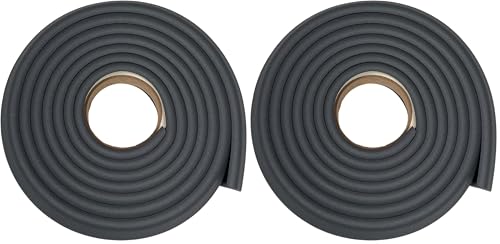 Image of Cardinal Gates EC Edge Cushion for Baby Proofing - Edge Corner Protector Soft Foam Strip for Baby Safety - Guard Against Child Injury on Desk, Table, Bed - 12 Feet of Padding - Made in USA - Gray
