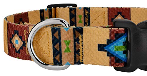 Country Brook Design - Deluxe Native Arizona Dog Collar - Made In The U.s.a. - Country And Western Collection With 6 Rustic Designs (1 Inch, Medium) #TOP3