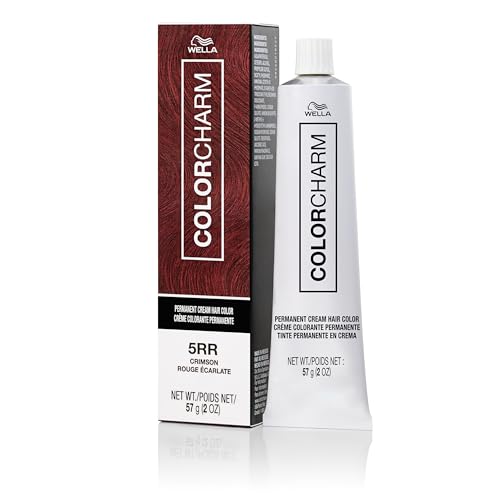 COLORCHARM Permanent Cream Hair Color, 5RR Crimson, 2 oz.