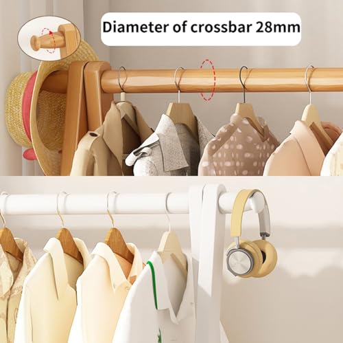 Portant à vêtements avec étagère inférieure meuble de rangement