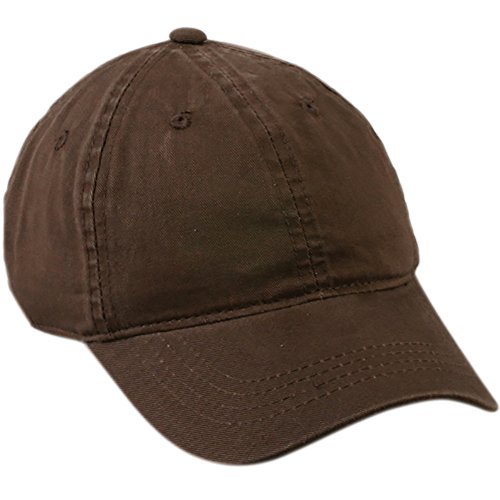 Baseball Cap Cotton Adjustable Dad Hat Brown miniatura 1